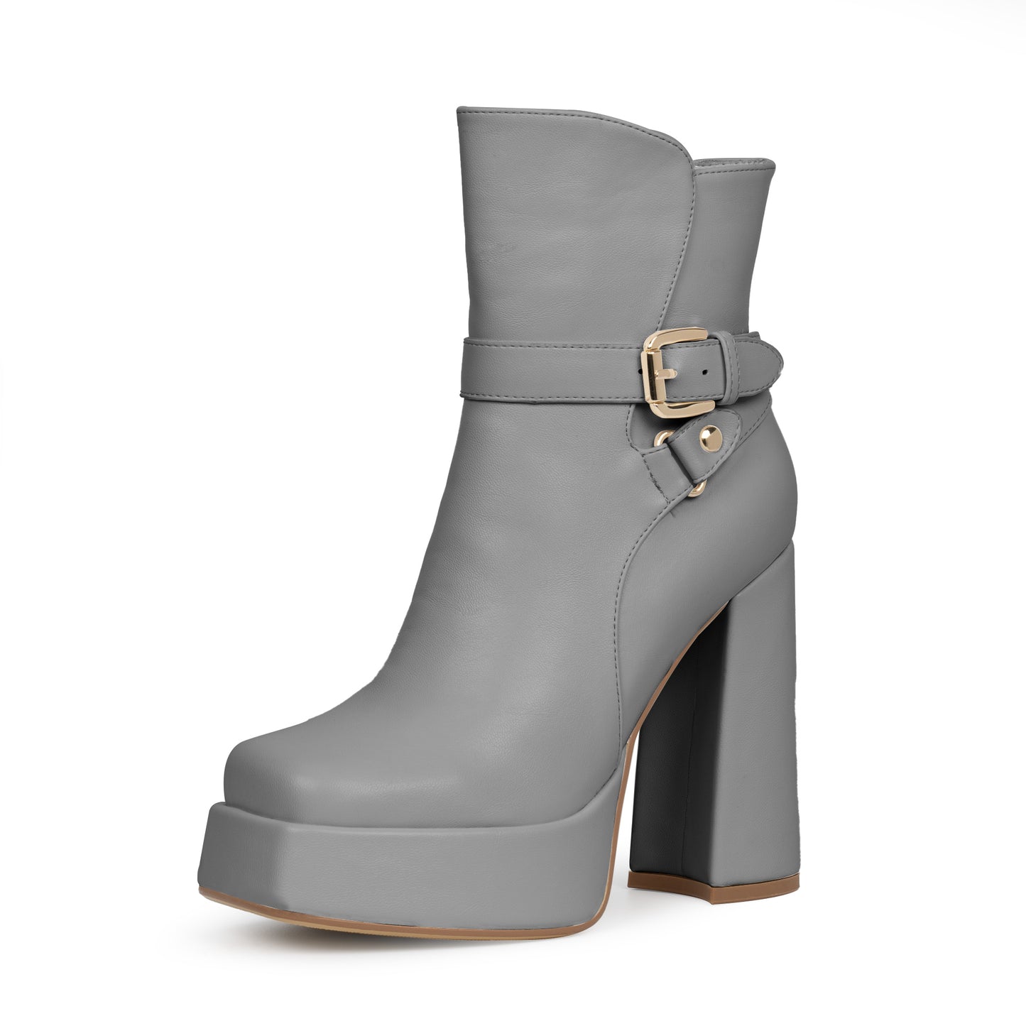 Platform Chunky High Heel Ankle Boots