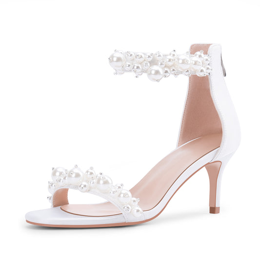 Women's Pearl Low Heel Heeled