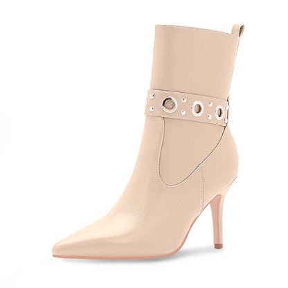 High Heel Zipper Ankle Boots