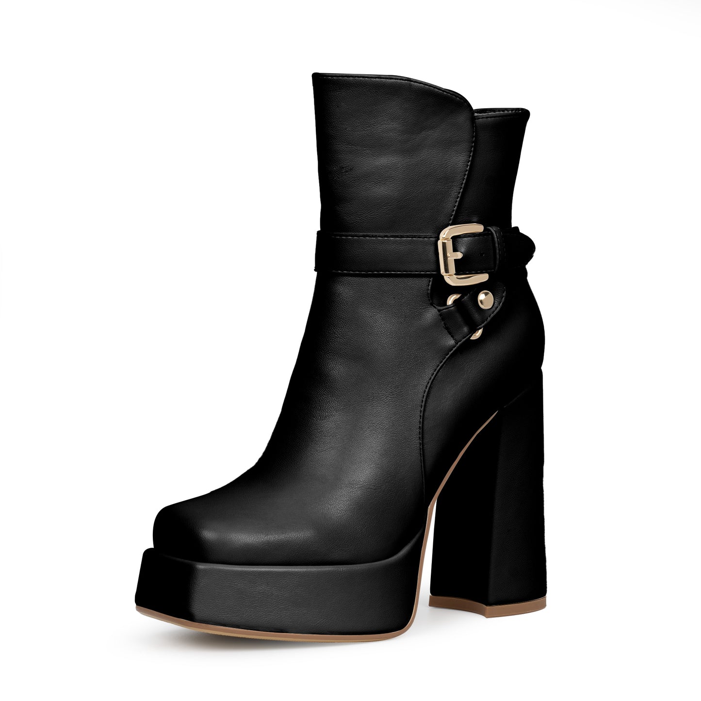 Platform Chunky High Heel Ankle Boots