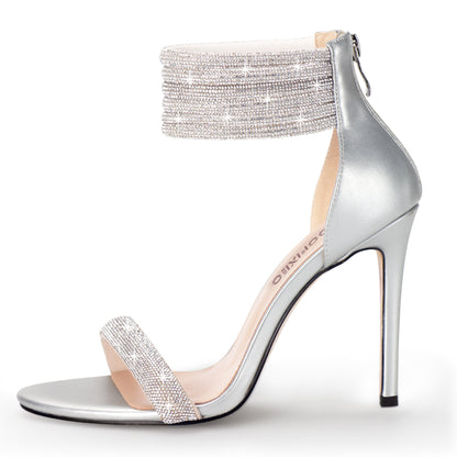 Sexy Rhinestone High Heeled