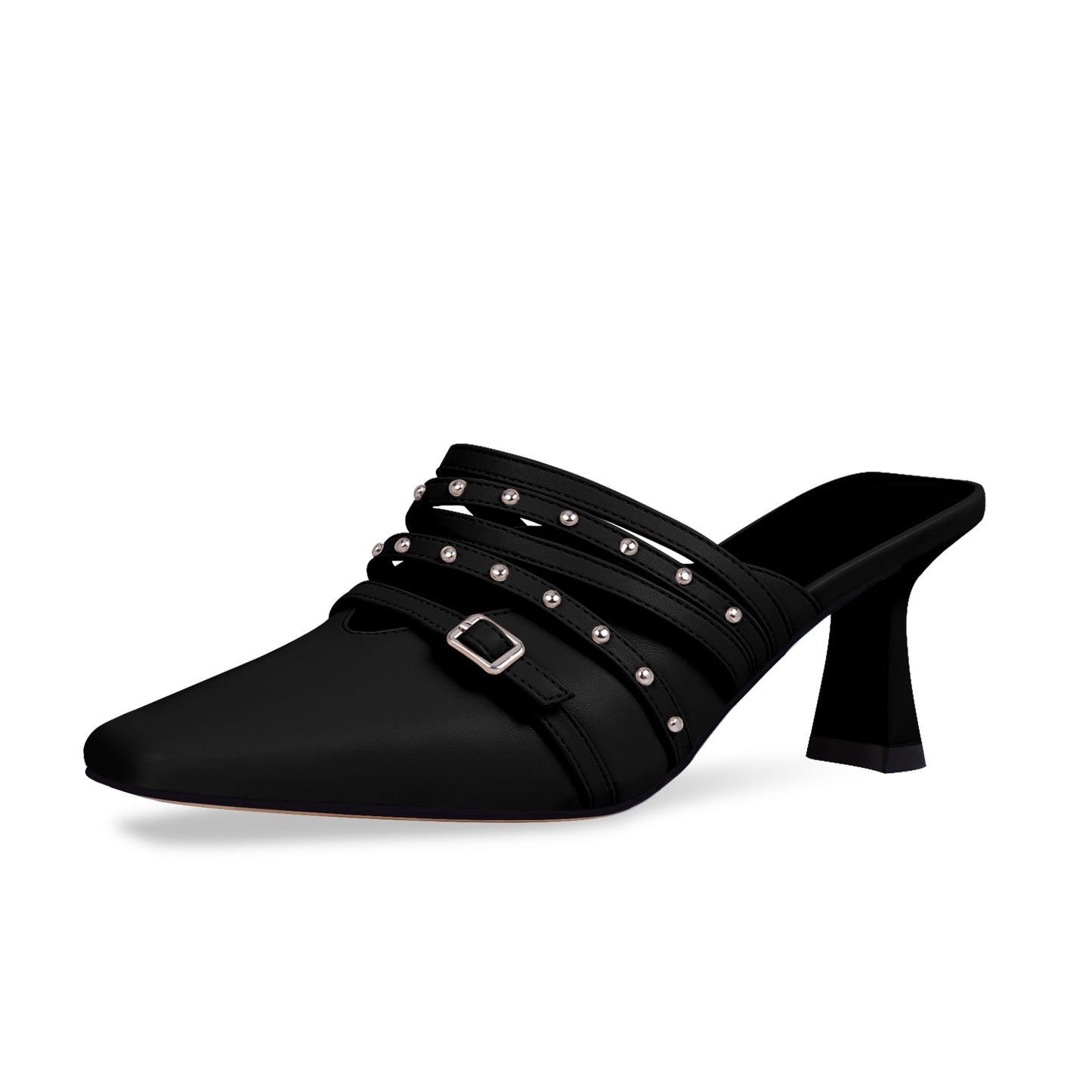 Women's Rivet Kitten Heel Shoes