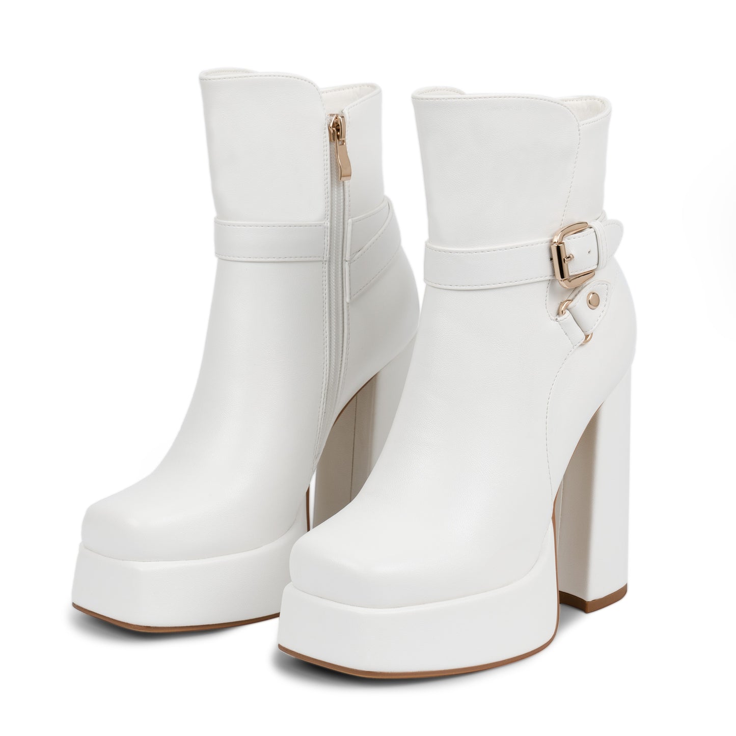 Platform Chunky High Heel Ankle Boots