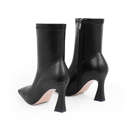 High Heel  Boots Square Toe