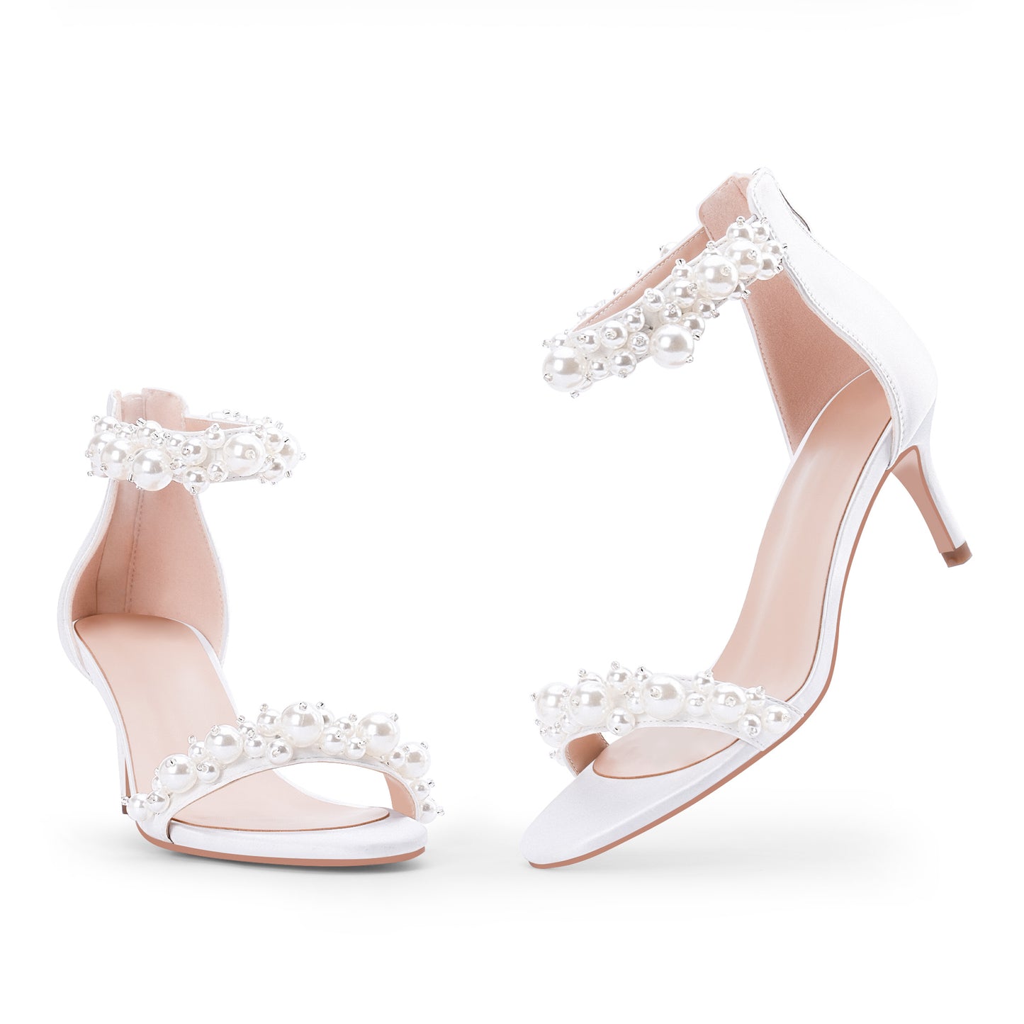 Women's Pearl Low Heel Heeled