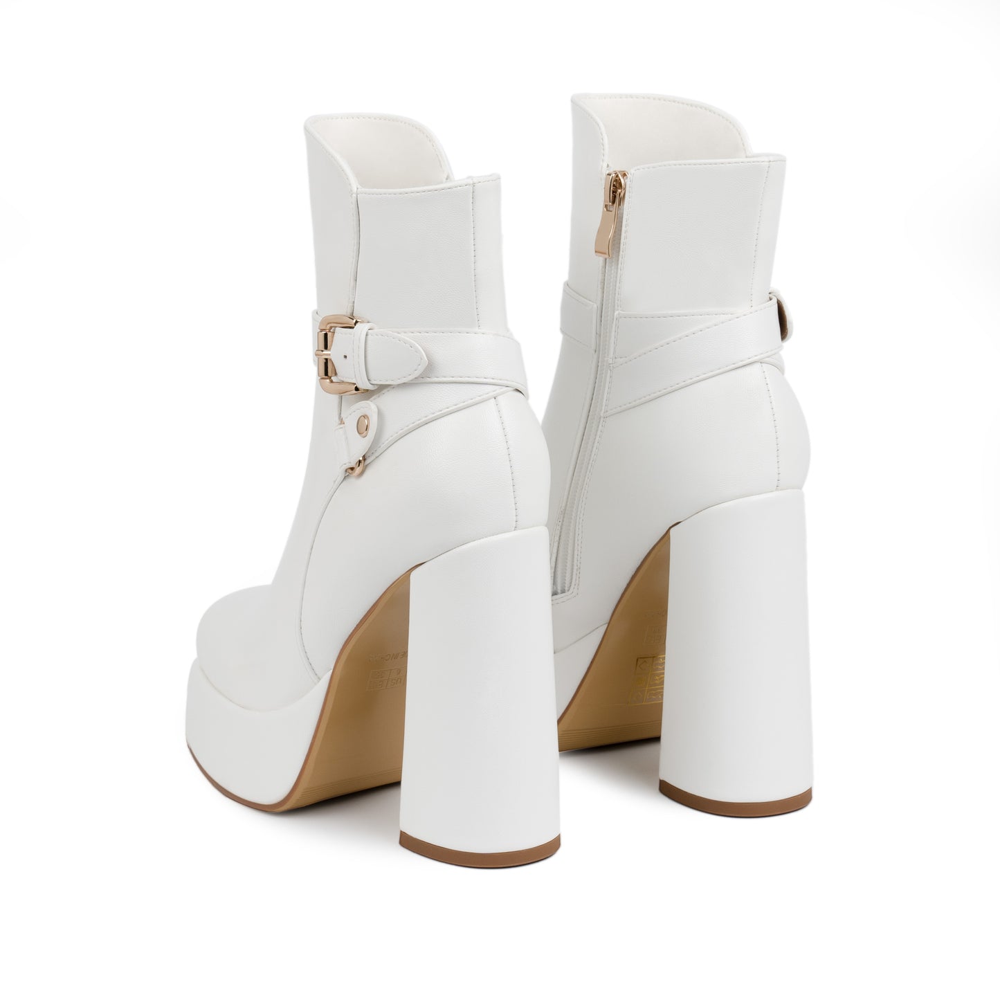 Platform Chunky High Heel Ankle Boots