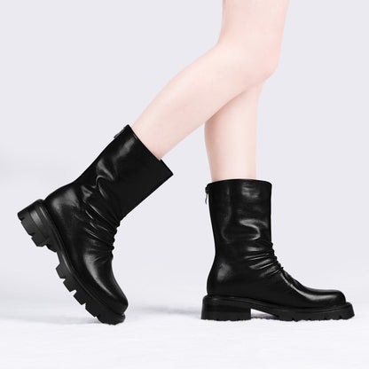 Platform Chunky Heel Ankle Boots