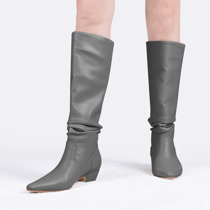 Chunky Low Heel Boots