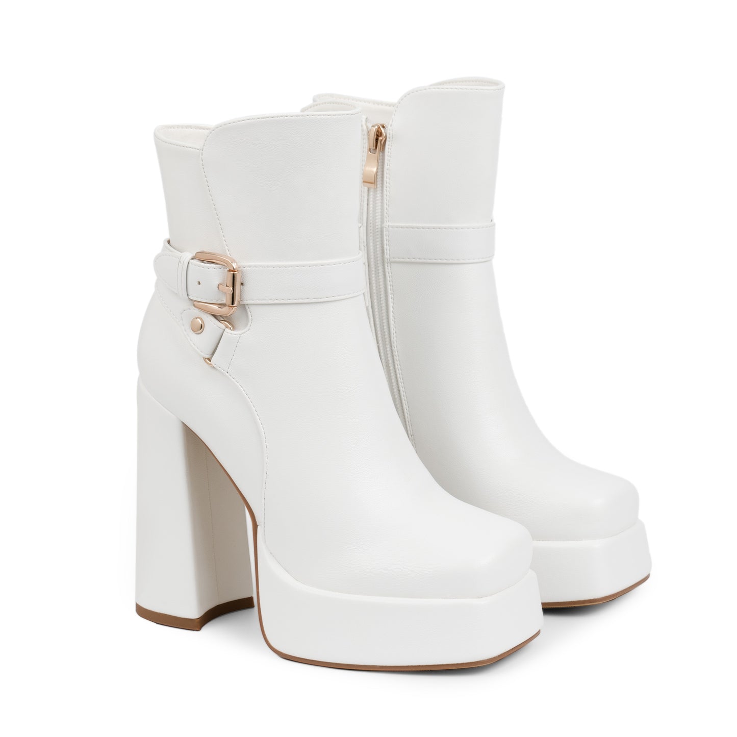 Platform Chunky High Heel Ankle Boots