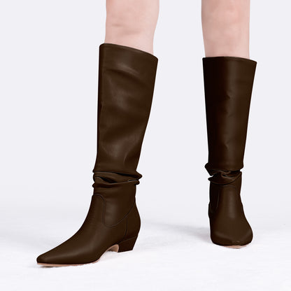 Chunky Low Heel Boots