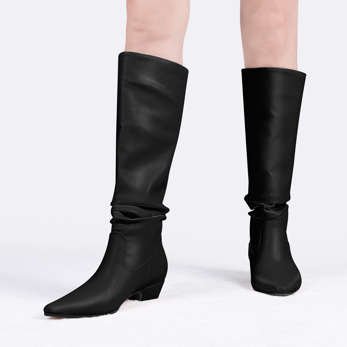 Chunky Low Heel Boots