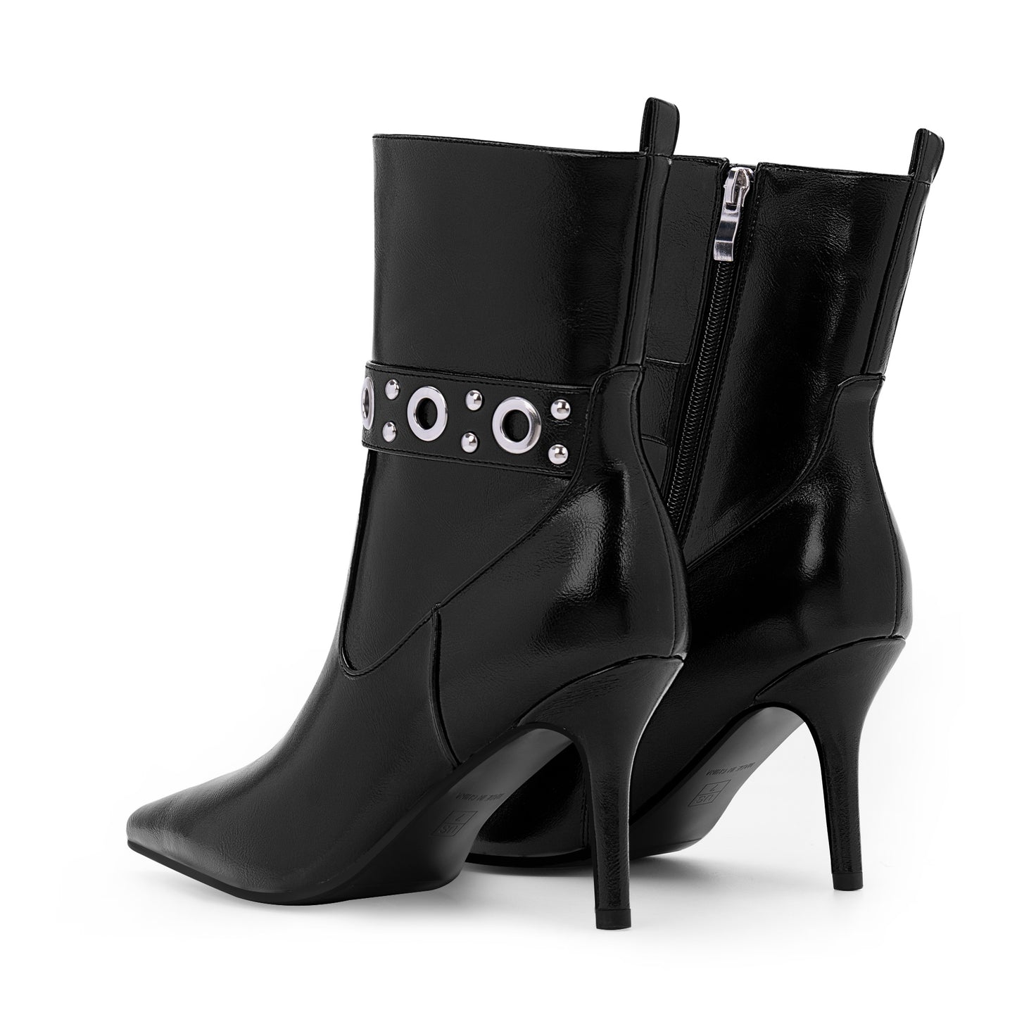 High Heel Zipper Ankle Boots