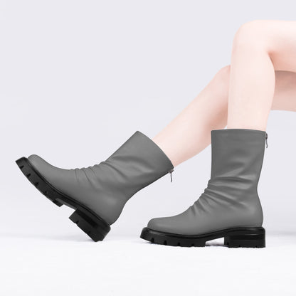 Platform Chunky Heel Ankle Boots