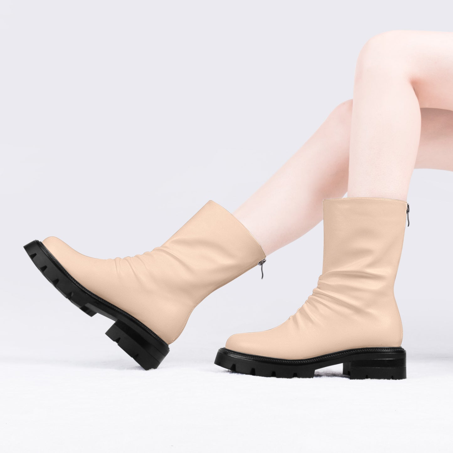 Platform Chunky Heel Ankle Boots