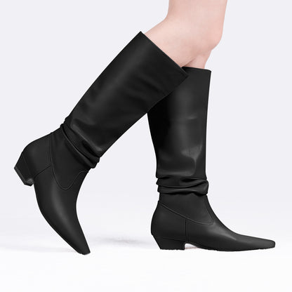 Chunky Low Heel Boots