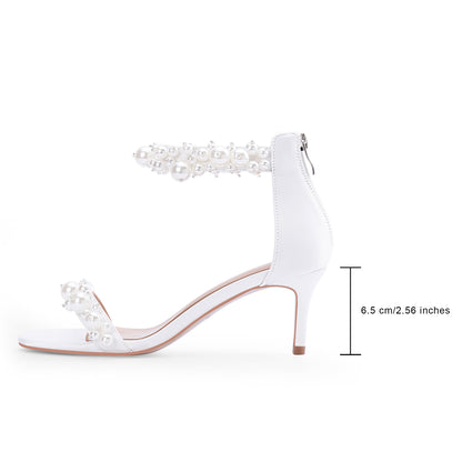 Women's Pearl Low Heel Heeled