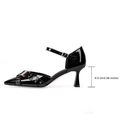 Patent Leather kitten Heel Pumps